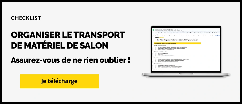COURSIER EXPRESS - Bannière - Organiser transport matériel salon